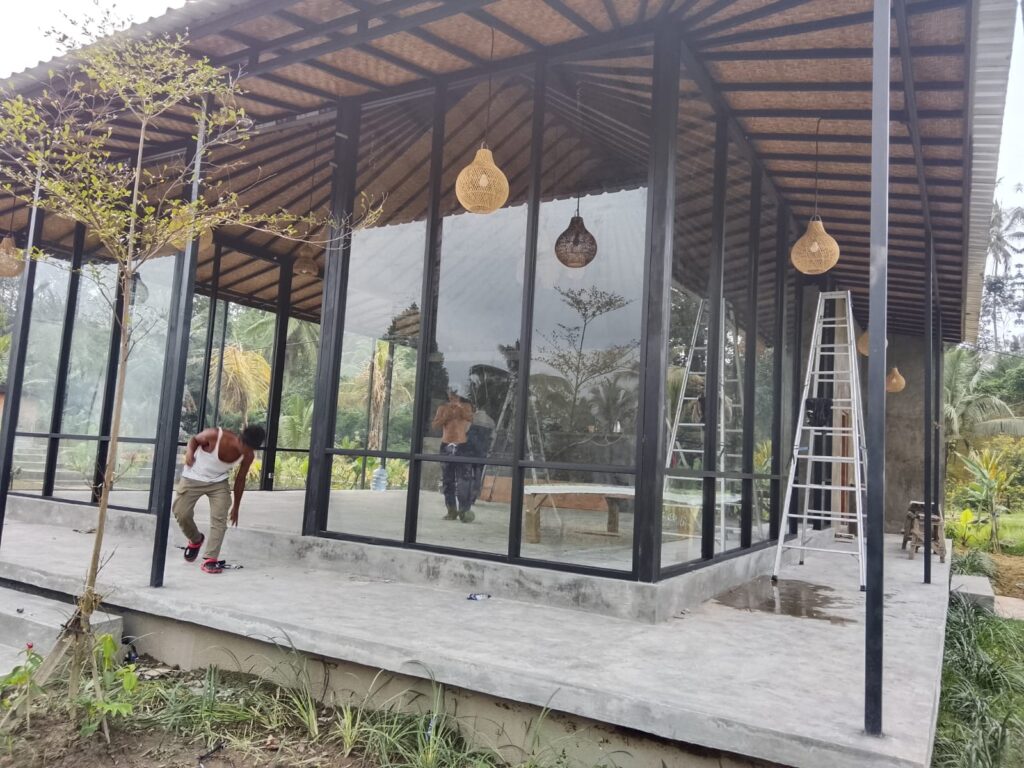 Black Aluminium Outdoor Restaurant Tegalalang