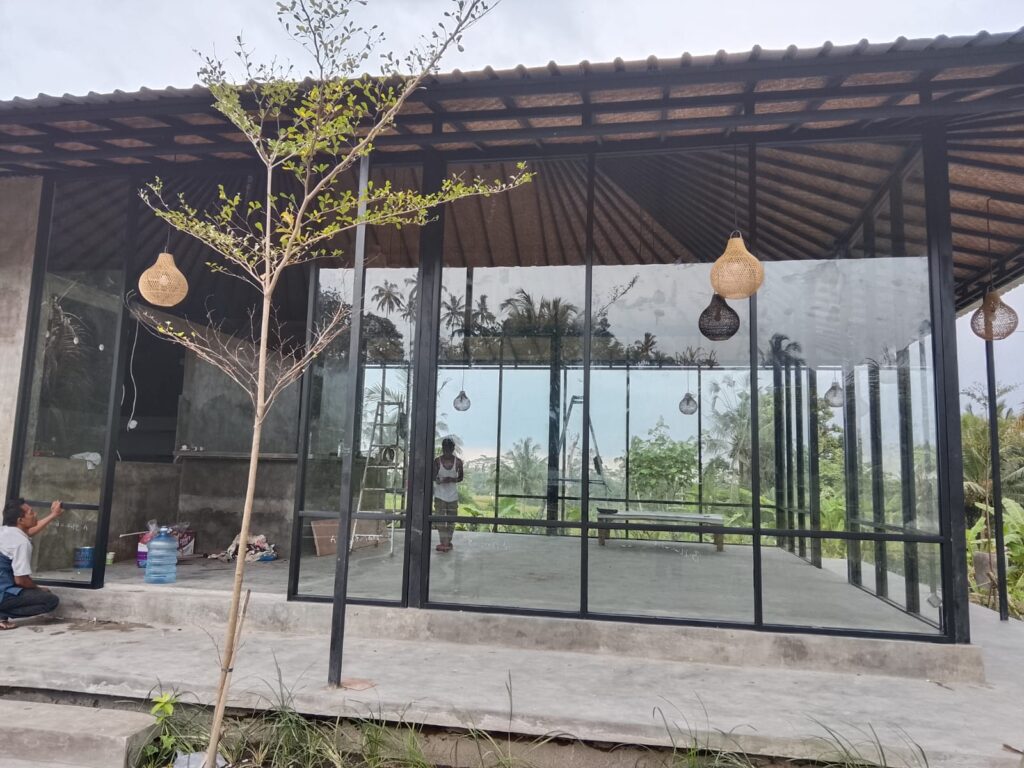 Black Aluminium Outdoor Restaurant Tegalalang