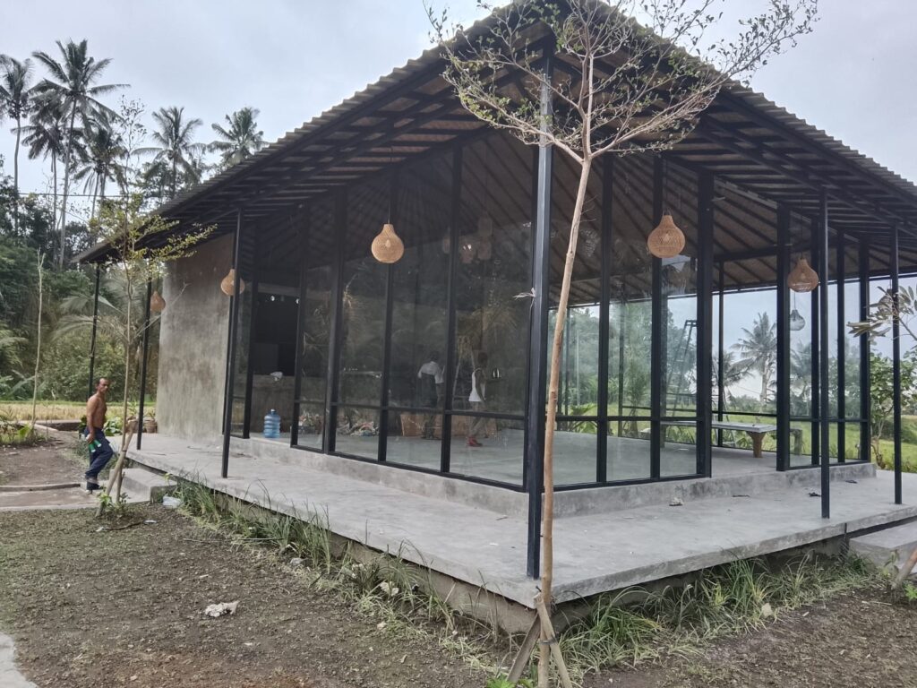 Black Aluminium Outdoor Restaurant Tegalalang